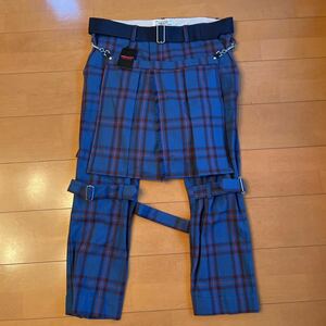 PEEL&LIFT Eliot tartan bondage trousers modern with kilt エリオット タータンチェック ボンテージパンツ 未使用品