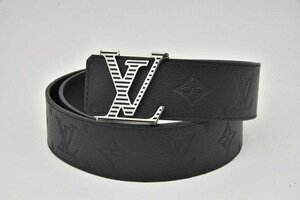 ヴィトン モノグラム シャドウ ベルト LV シャドウ 40MM リバーシブル ノワール 95/38 M0717T 【新品】