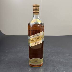 24横/A064062-1/B011-116/MM3000　酒　JHONNIE WALKER　GOLD LABEL　AGED 18 YEARS　SCOTCH WHISKY　ジョニーウォーカー 18年　43% 1000ml