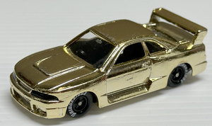 トミカ スカイラインR33 GT-R スカイラインミュージアム特注品 金メッキ BRIGESTONEホワイトレター仕様 絶版ビンテージ当時物 新品未使用品