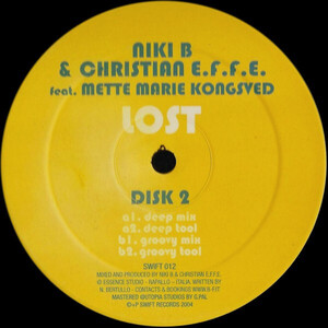 ギリシャ12 Niki B & Christian E.F.F.E., Mette Marie Kongsved Lost (Disk 2) SWIFT012 Swift Records /00250