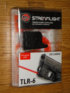 ★実物 ストリームライト STREAMLIGHT TLR-6 G42 G43 用 100ルーメン ウェポンライト タクティカルライト グロック26/27/33 GLOCK★