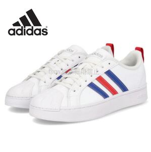 新品未使用 adidas ストリートチェック【24.5cm】定価6270円 クラウドフォーム アディダス カジュアル 靴 8307 白 STREET Check ジュニア