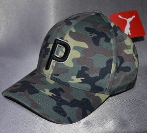 新品 プーマ ゴルフ puma キャップ OSFA(56～59cm)　 Camo P110 スナップバック カモフラージュ 迷彩