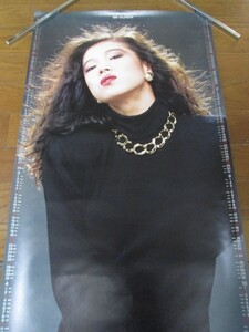 中森明菜　ORIENT オリエント時計　1988年 ポスター カレンダー　約42.5×120センチ　鰰