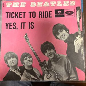 【The Beatles】Ticket to Ride　デンマーク盤7インチ　PS付き