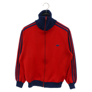 adidas アディダス 70s～80s Vintage デサント製 ハイネック トラックジャケット レッド ADS-4F