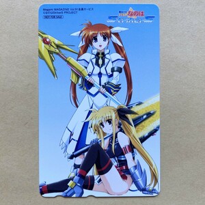 【未使用】テレカ 50度 魔法少女リリカルなのは StrikerS メガミマガジン 非売品