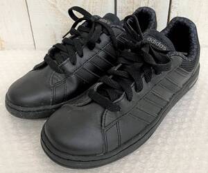 ADIDAS NEO LABEL アディダス ネオ ＊ネオダービー K F38747 スニーカー シューズ ＊23.0cm size ＊ブラック スポーツ 普段使い 通学 通勤