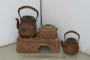 鉄器 鉄瓶 龍文堂造 煎茶道具 いろいろまとめて