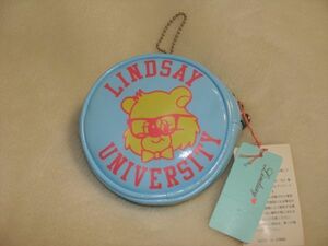 【新品・タグ付き保管品】★LINDSAY　/　リンジィ　★　ナルミヤ　合皮ミニポーチ　ブルー　小銭入れ　委託　Mmini