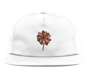 girl skateboards "Girl Blooming Snapback Hat - White" ガールスケートボーズ　キャップ