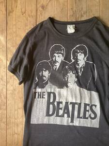 60-70年代 ビンテージ★The Beatles ザビートルズ フォトプリント バンドTシャツ ロックTシャツ ジョンレノン リンゴスター ヴィンテージ