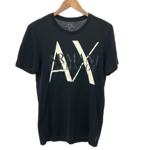 良好◆ARMANI EXCHANGE アルマーニエクスチェンジ 半袖 カットソー サイズ:S◆ ブラック メンズ トップス