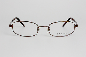 【未使用・新品】CELINE セリーヌ LUNETTES チタン フルリム チョコレートブラウン VC1023J COL.K01 MADE IN JAPAN