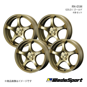 WedsSport/RN-05M インプレッサ GDB brembo 純正タイヤサイズ(235/40-18) ホイール4本セット【18×8.5J 5-114.3 INSET52 GOLD】0072824×4