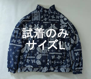 美品 FIRST DOWN Reversible Boa Jacket L ペイズリー ファーストダウン リバーシブルボアジャケット