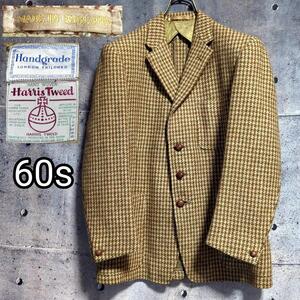 60s ヴィンテージ古着 Harris Tweed Handgrade LONDONTAILORED vintage ハリスツイード 希少 テーラードジャケット