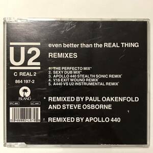 U2 / Even Better Than The Real Thing Remixes CDシングル