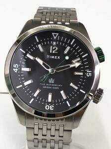 TIMEX Waterbury ウォーターベリー ダイバー クォーツ 腕時計 メンズ 文字盤ブラックxステンレススチール TW2V49700 VK 箱付き SS-224756