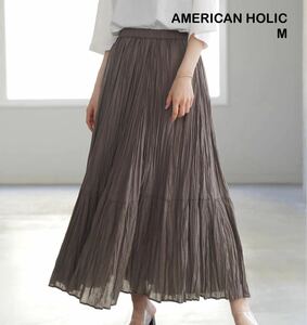 AMERICAN HOLIC クリンクルフラウンススカート M