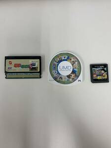 ＃4555A　ゲームカセット3点！　NINTENDODS　ドラゴンボールDS　PSP　みんなのＧＯＬＦ２　WonderSwan　電車でＧＯ２　稼働未確認