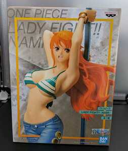 ワンピース・ＬＡＤＹ　ＦＩＧＨＴ-ＮＡＭＩ-全1種・ナミ・フィギュア・箱付・未開封品・バンプレスト