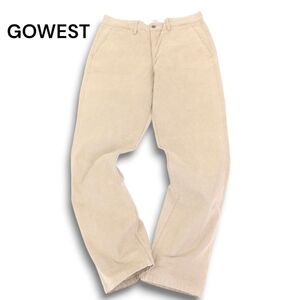 GOWEST ゴーウエスト DENIM 通年★ ストレート ワーク パンツ Sz.32 メンズ　C4B05274_C#R