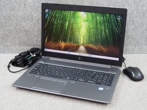 [755] ☆ Win11認証済 ☆ hp ZBook 15 G6　Core i7-9850H 2.60GHz/32GB/512GB(M.2)/Quadro T2000 ☆ 15.6ワイド 1920×1080表示 ☆