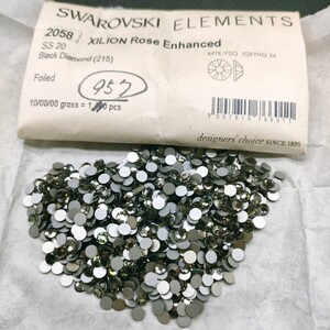 ☆ほぼ未使用 SWAROVSKI スワロフスキー ヴィンテージ ルース 2058 20SS 10gross Black Diamond 215 ブラックダイヤモンド グルーデコ R-75