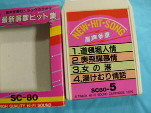 【稀少】8トラ・カラオケ・カセットテープ (#72) （再生可確認済、ジャンク扱い）