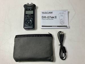 ★ TASCAM DR-07MK2 LINEAR PCM RECORDER ボイスレコーダー 音響機器 タスカム 現状品 0.3kg