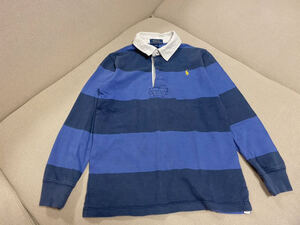 男の子用 POLO Ralph Lauren ラグビーシャツ Color: NAVY / BLUE Size: 6才用 ポロ　ラルフローレン