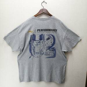 GILDAN製　CHEVROLET PERFORMANCE　前後プリントTシャツ XL GRAY