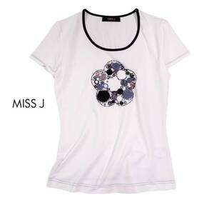 未使用 ラピーヌ ミスジェイ Miss J 可愛い☆立体装飾 半袖 Tシャツ カットソー 9