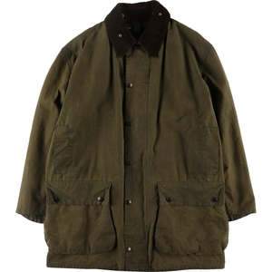 古着 ~90年代 バブアー Barbour ノーザンブリア 旧3ワラント ワックスコットン オイルドジャケット 英国製 メンズXL相当 /evb007727