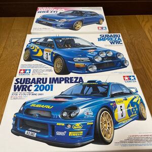 タミヤ 未組立 プラモデル 3箱セット スバル インプレッサ WRX STi WRC 98モンテカルロ仕様 WRC 2001 TAMIYA SUBARU IMPREZA