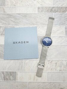 ◇ ◎ SKAGEN スカーゲン × FINN JUHLフィンユール 動作未確認 自動巻き式 2針 アナログ 表記なし ネイビー レディース P