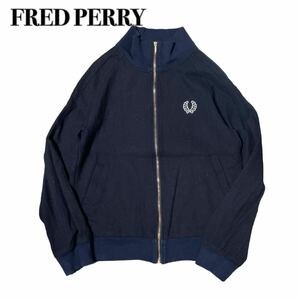 FRED PERRY フレッドペリー トラックジャケット ネイビー 紺 ジップジャケット 10 M