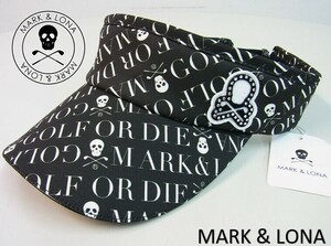 正規品★MARK&LONA マーク&ロナ★Lexington Sunvisor レキシントン総柄サンバイザー【MLF-3C-FC15】ブラック黒【本物保証】激レア品