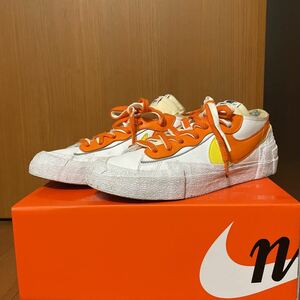 希少 国内黒タグ付き『sacai』×『NIKE』BLAZER LOW ナイキ サカイ コラボ スニーカー ブレーザー 10.5 28.5cm ストリート