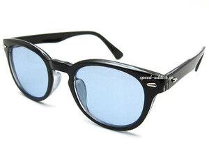 OLD BOSTON SUNGLASS クロエキス × LIGHT BLUE/オールドボストンサングラス水色カラーブルーレンズ流行トレンドuv紫外線カット花粉症防塵