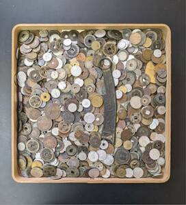 W06128 古美術 古銭 硬貨 硬幣 貨幣 外国銭 日本古銭 世界コイン 大量まとめ 約3.48kg アンティーク 