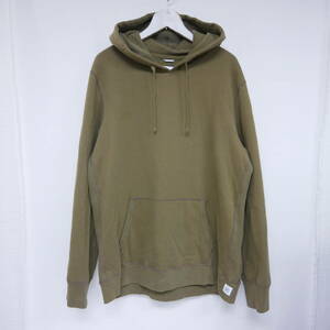 【1円】良好 国内正規 REIGNING CHAMP レイニングチャンプ PULLOVER HOODIE プルオーバーパーカー フーディー CANADA カナダ製 カーキ系 XL