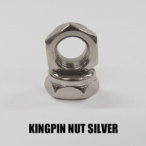 SW オリジナル KINGPIN NUTS/キングピンナット SILVER/シルバー 2個1セット HIGHEND/ハイエンドタイプ スケートボード1台分