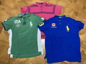 【3着セット】POLO Ralph Lauren・ポロ ラルフローレン・ポロシャツ・半袖シャツ・size：XL