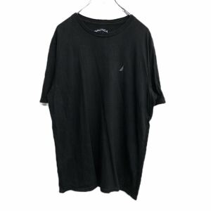 NAUTICA 半袖 ロゴTシャツ Mサイズ ノーティカ ブラック 古着卸 アメリカ仕入 t2206-4424