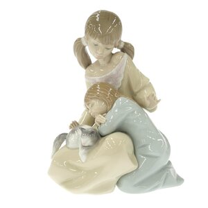 １円スタート LLADRO リヤドロ 陶器人形 リトルシスター 1534 フィギュリン リアドロ 陶芸 工芸品 西洋陶磁 インテリア 置物