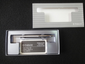 【2000円スタート/完売切】PARKER ボールペン シルバー色系 ※箱付 中古品 全国一律送料180円