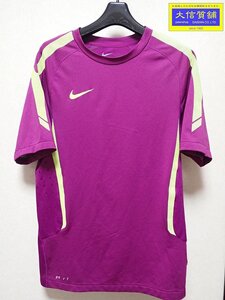 NIKE ナイキ DRI-FIT 半袖 クルーネック メンズ Tシャツ S パープル 中古B 【送料無料】 A-7818